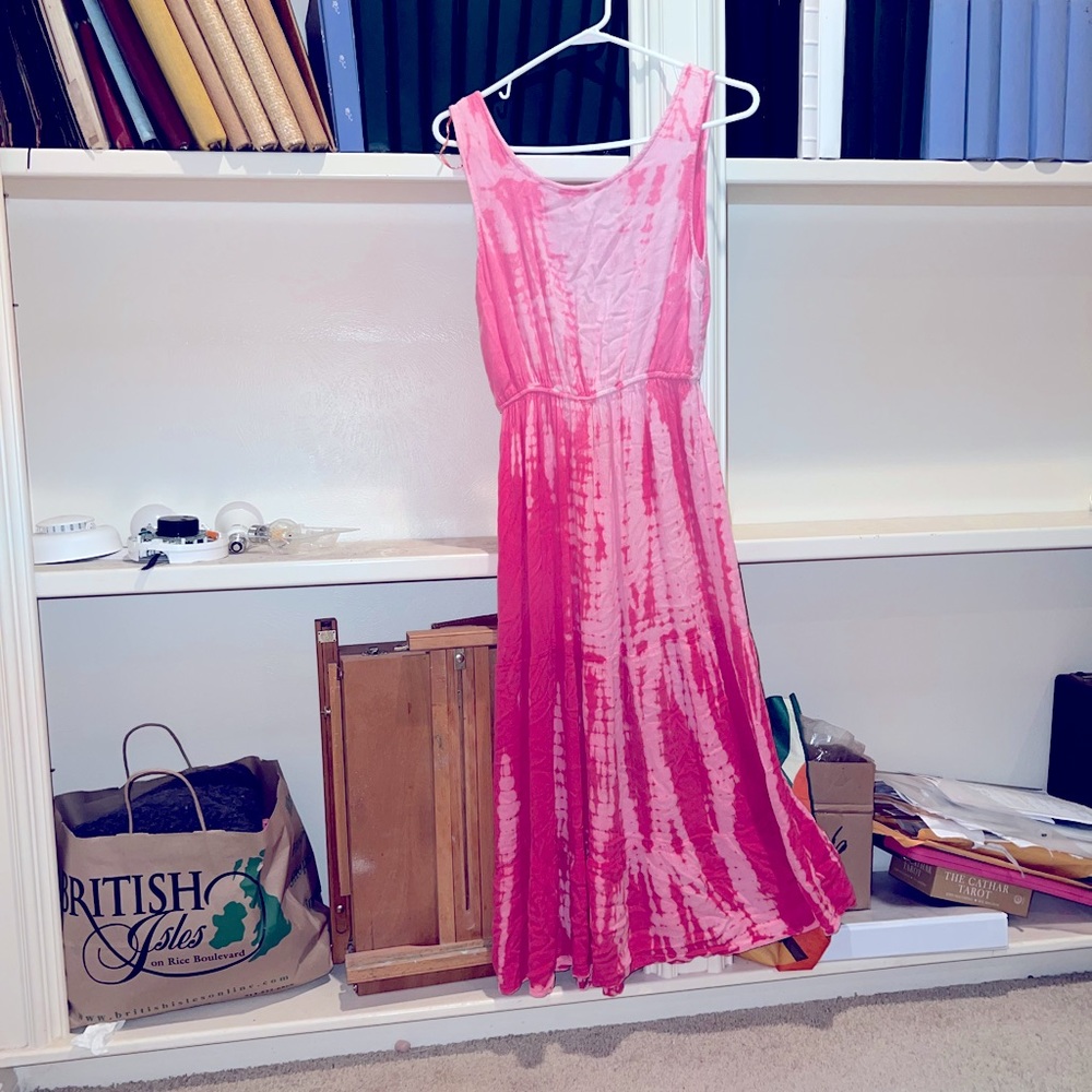Pink long wear dress